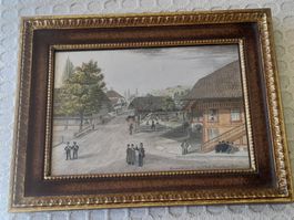 Historisches-Aquarell  Joh.Knechtenhofer
