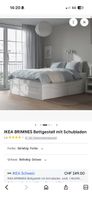 IKEA BRIMNES Bettgestell weiss 140x200cm