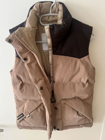 Weste Powderhorn Cord braun beige Grösse S