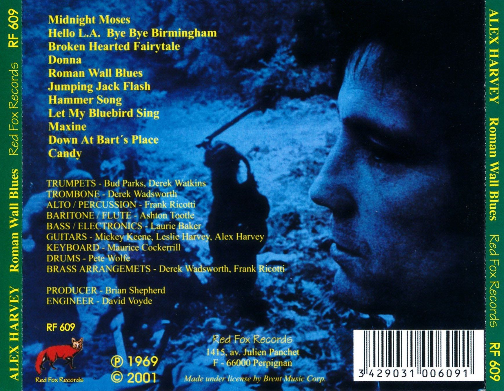 CD: ALEX HARVEY - ROMAN WALL BLUES (CD) – Usato da Hedingen venduto da Studers 1