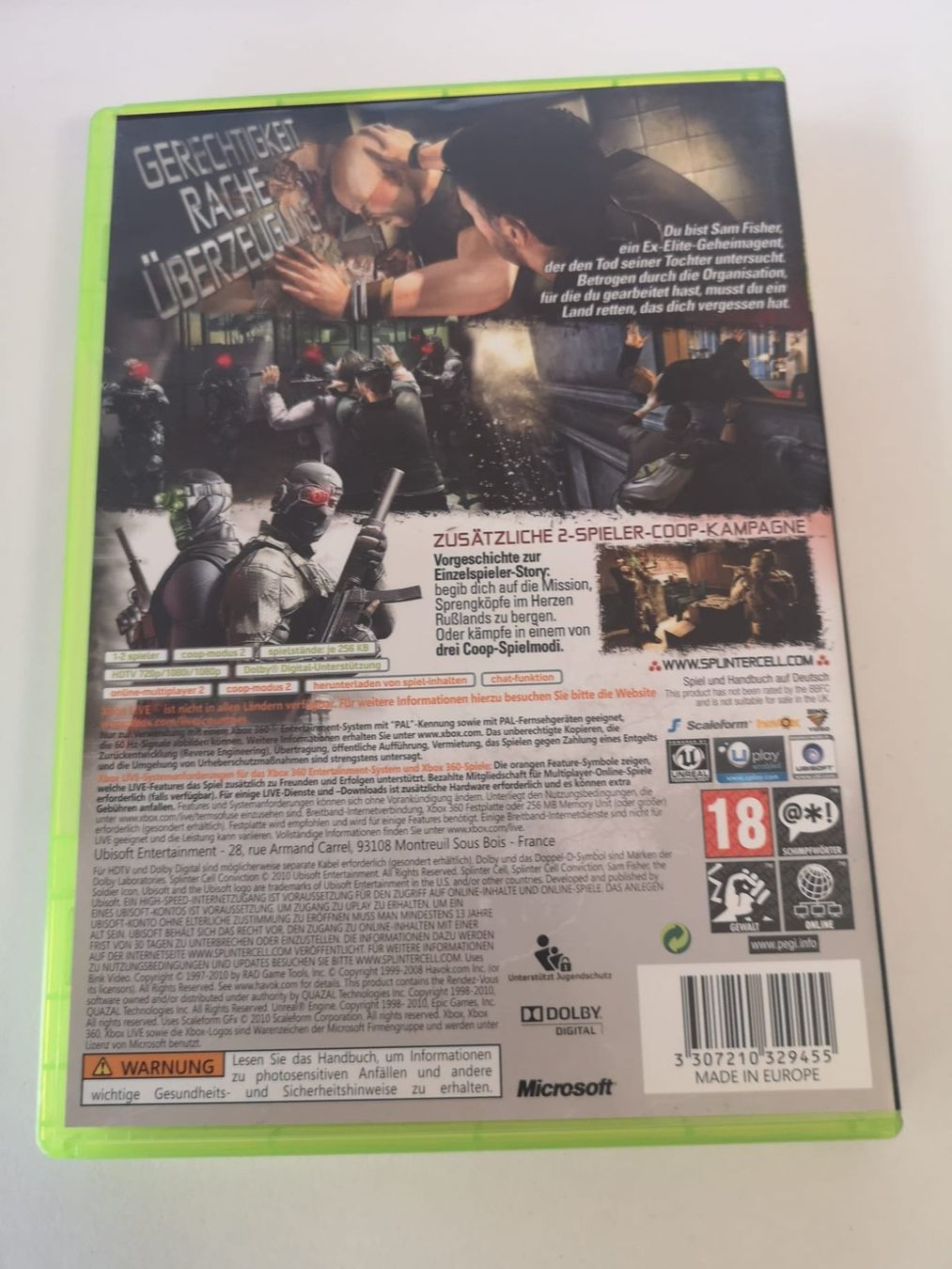 Spiele: Splinter Cell Conviction (XBOX 360) – Gebraucht aus Herisau von Seyashop_2 2