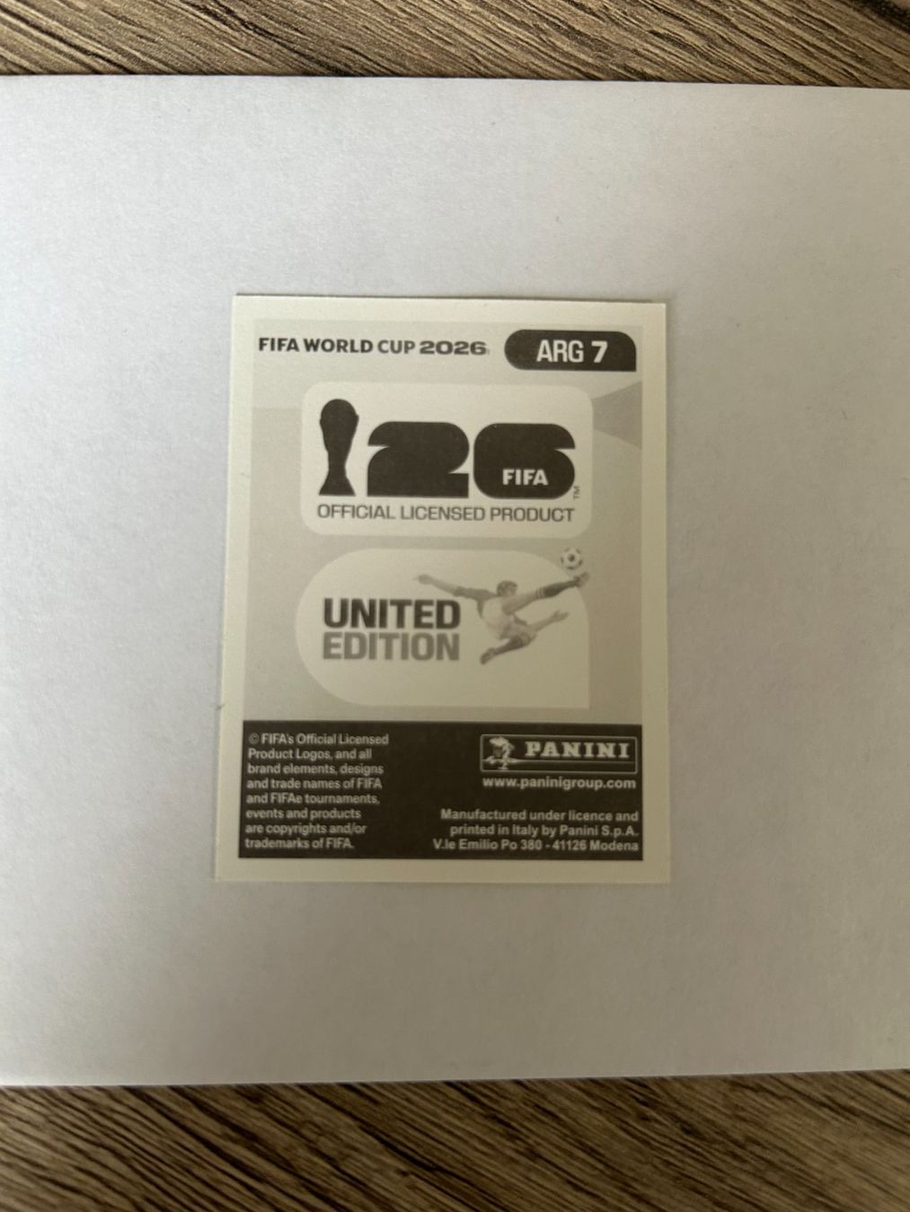 Panini Sammelbilder & Trading cards: Panini FIFA World Cup 2026 - ARG 7 – Gebraucht aus Zumikon von meter03 1