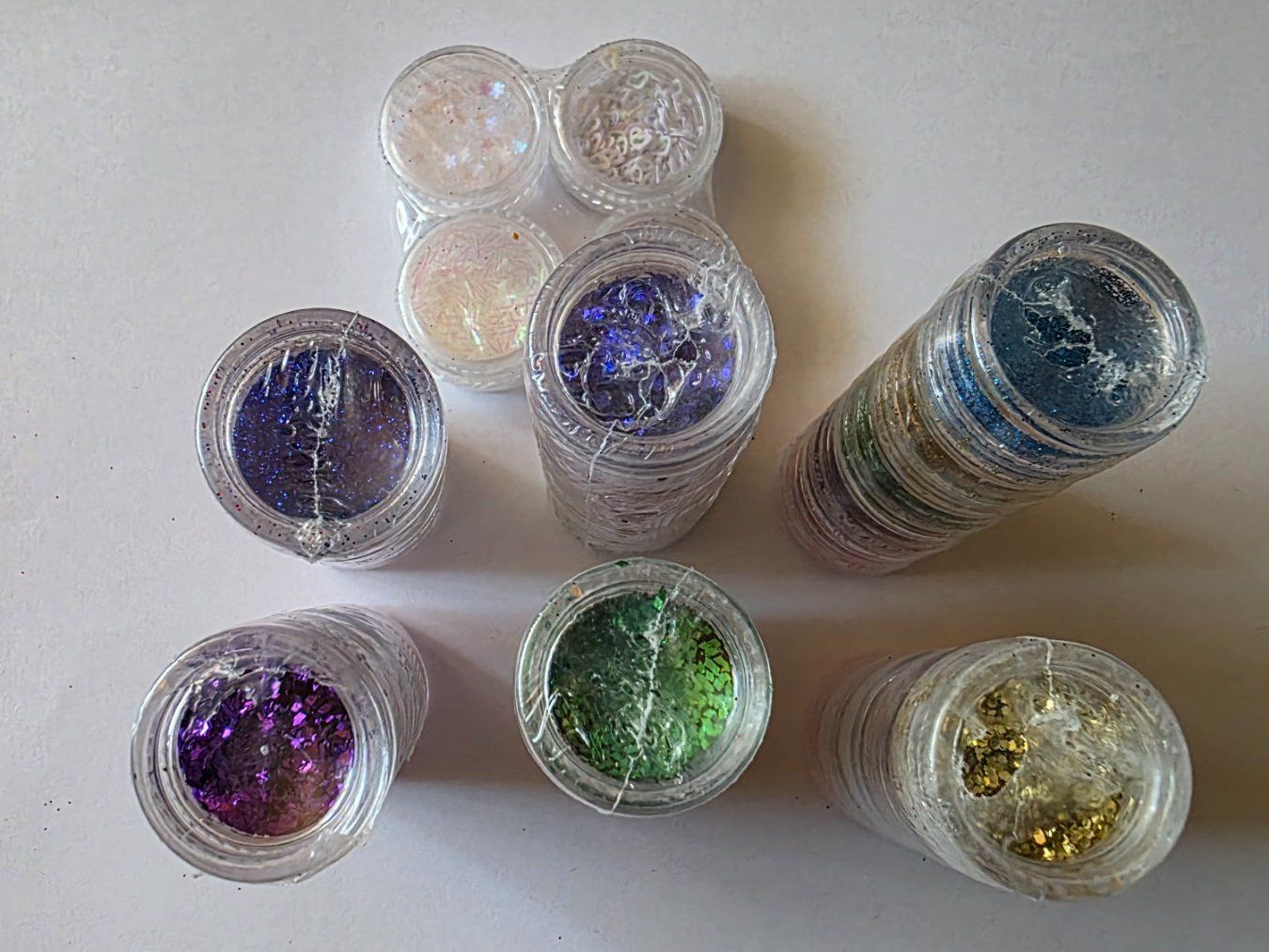 Unghie finte: Glitzer Set: 34 Döschen Nail Art & Bastel Glitzer - ab 1.00 – Nuovo e nell'imballaggio originale da Uffikon venduto da san123day 2
