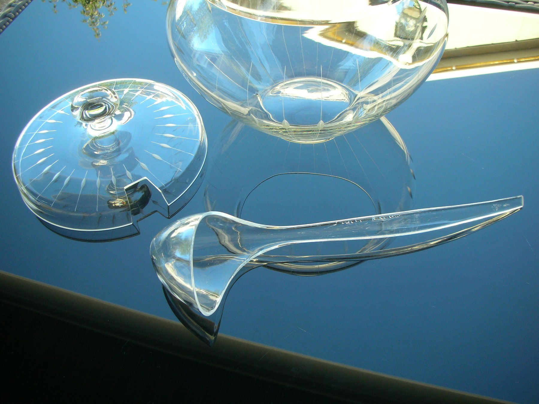 Bicchieri: Glas-Bowleschale mit Schöpflöffel – Usato da Rheinfelden venduto da Javea4 3