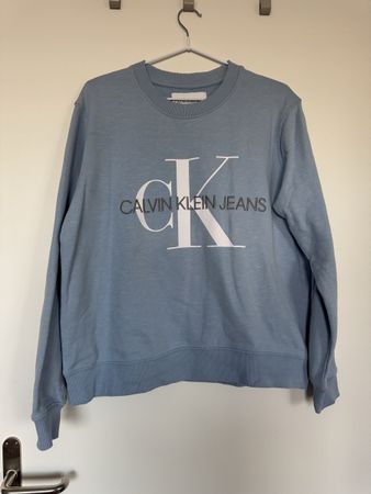 Calvin Klein Jeans Sweater Damen Gr. M – Hellblau
