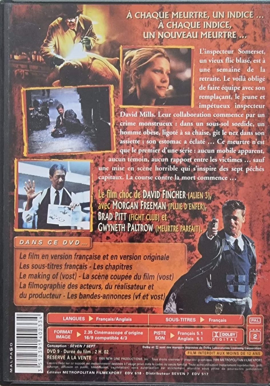 Tutti i DVDs: Seven (1995) – Usato da La Tour-de-Peilz venduto da Resize 1