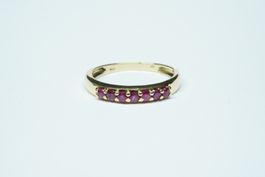 Fingerring 18k Gelbgold mit Rubinen