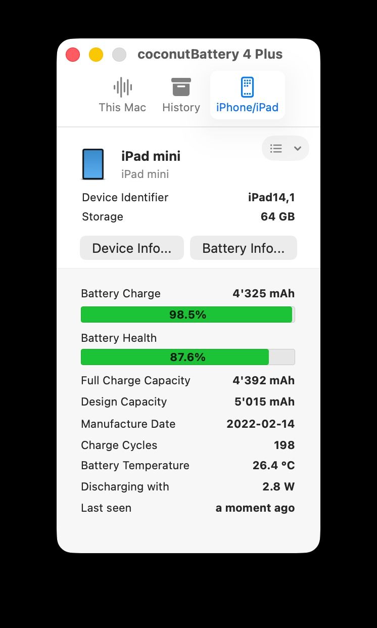 Apple Tablet PC: iPad Mini 64GB (6th Generation, USB-C, Space Gray) – Gebraucht aus Thalwil von DrZoidbergo 4