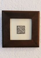 Kupfer Stich, kleinformatig, 18 Jhd. Buchstsabe «N»