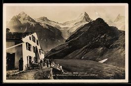 AK Faulhorn, Hotel mit Wetterhorn und Schreckhorn