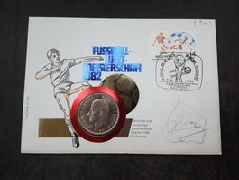 Münzbrief Fussball Weltmeisterschaft 1982 Spanien