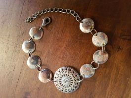Armband Mittelalter style kupfr.-silbrig