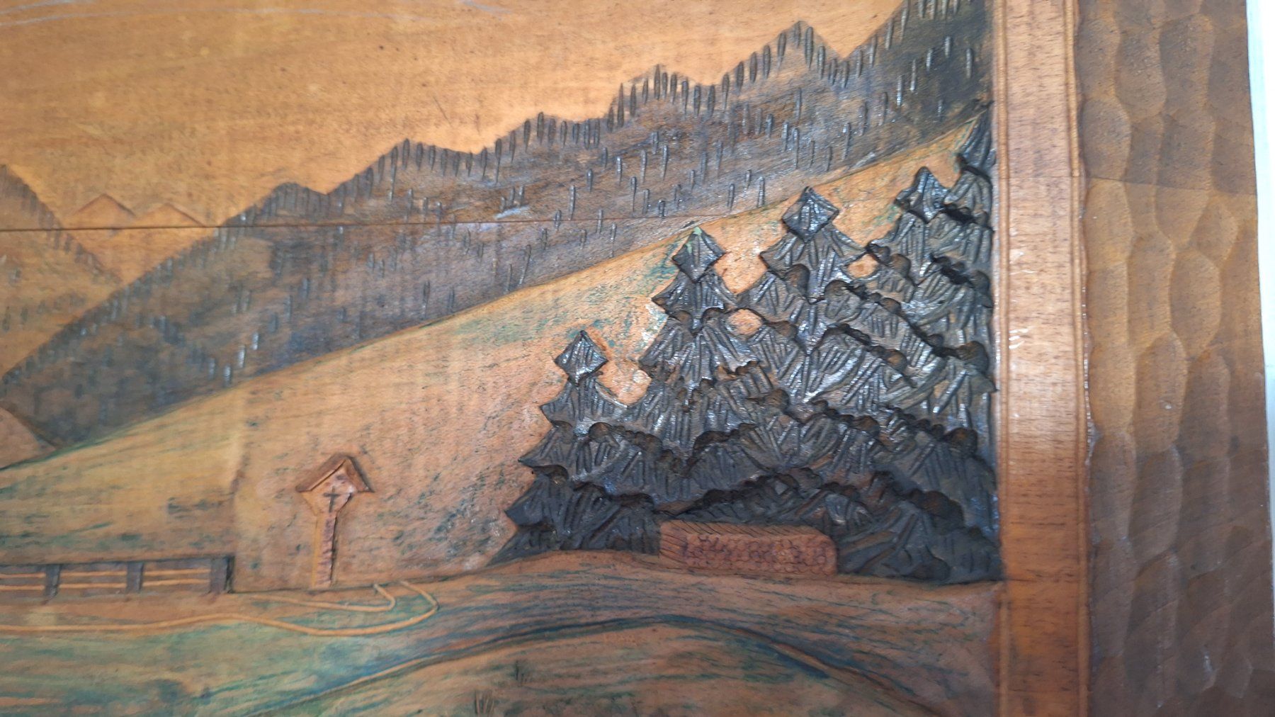 Foto & Immagini: altes Holzbild ,Landschaft – Usato da Arlesheim venduto da shopradl 3