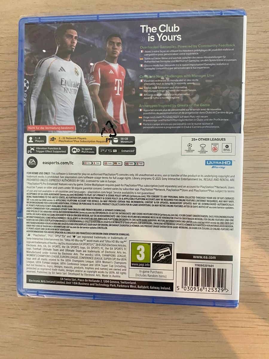 Sony Giochi: FC 24 PS5 Spiel neu und originalverpackt – Nuovo e nell'imballaggio originale da Winterthur venduto da Miriammici 1