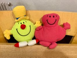 „Mr. Funny“ & „Mr. Greedy“ Stofftier MR.MEN Roger Hargreaves