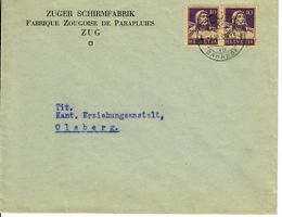 Brief, Zuger Schirmfabrik 1932