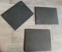 3x schwarze Schieferplatten - sehr gut Qualität!