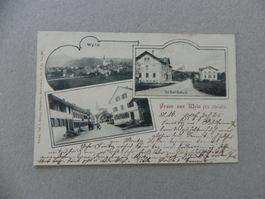 Karte Wyla ZH Schulhaus Post ?1900