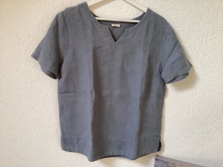 Enna Leichtes 100% Leinen  Shirt, Gr. 38 Top Zustand!grau