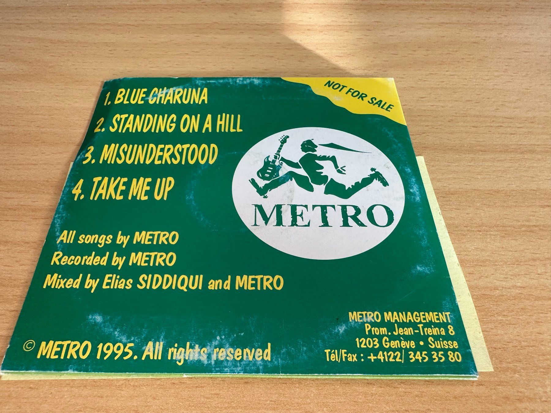 CD: Metro - One - Promo CD – Usato da Rikon im Tösstal venduto da Alpenmutz 1