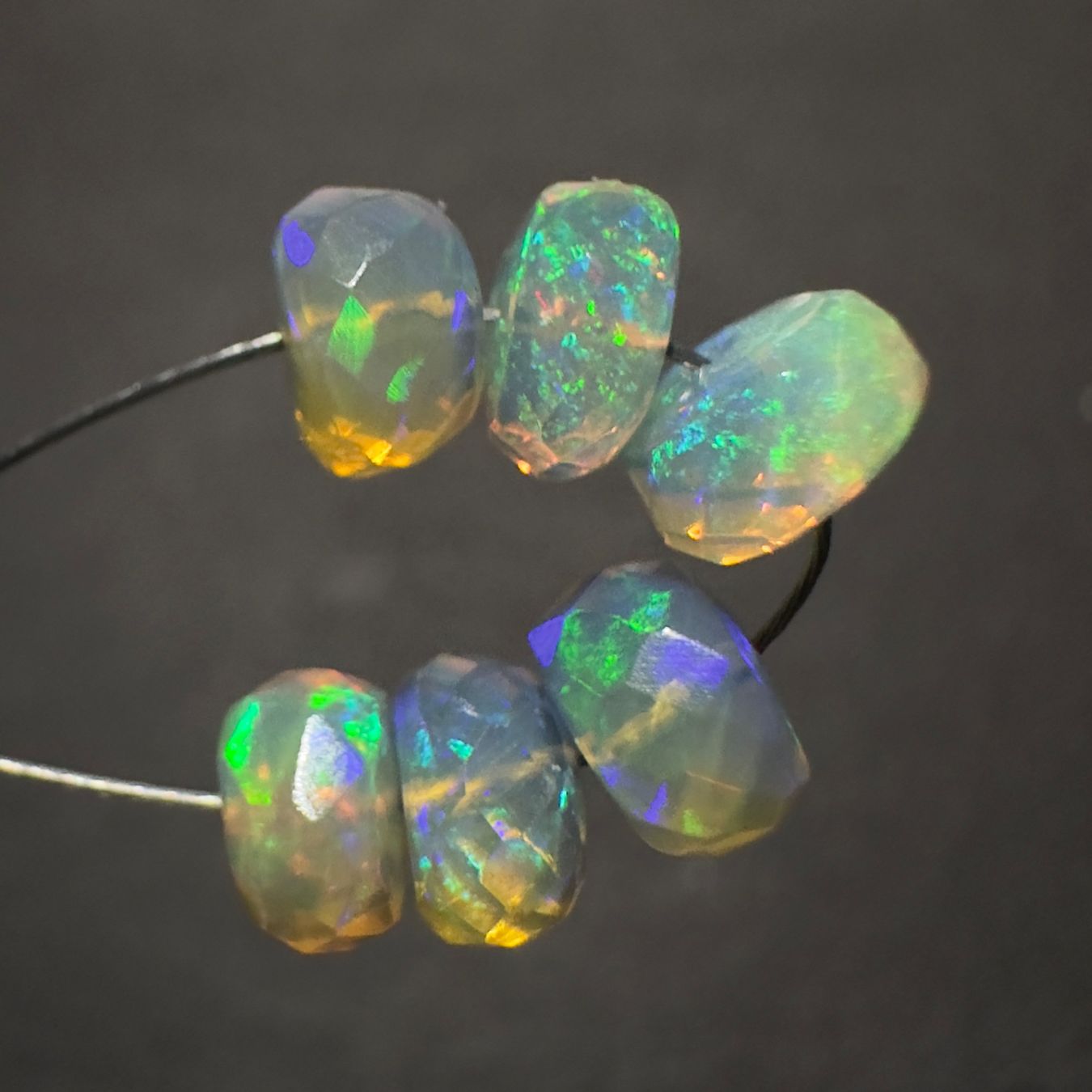Pietre preziose: 2.75 ct - Natural Ethiopian Opal Beads - 6 Pcs – Nuovo (secondo la descrizione) da Zürich venduto da Yoohooz 5