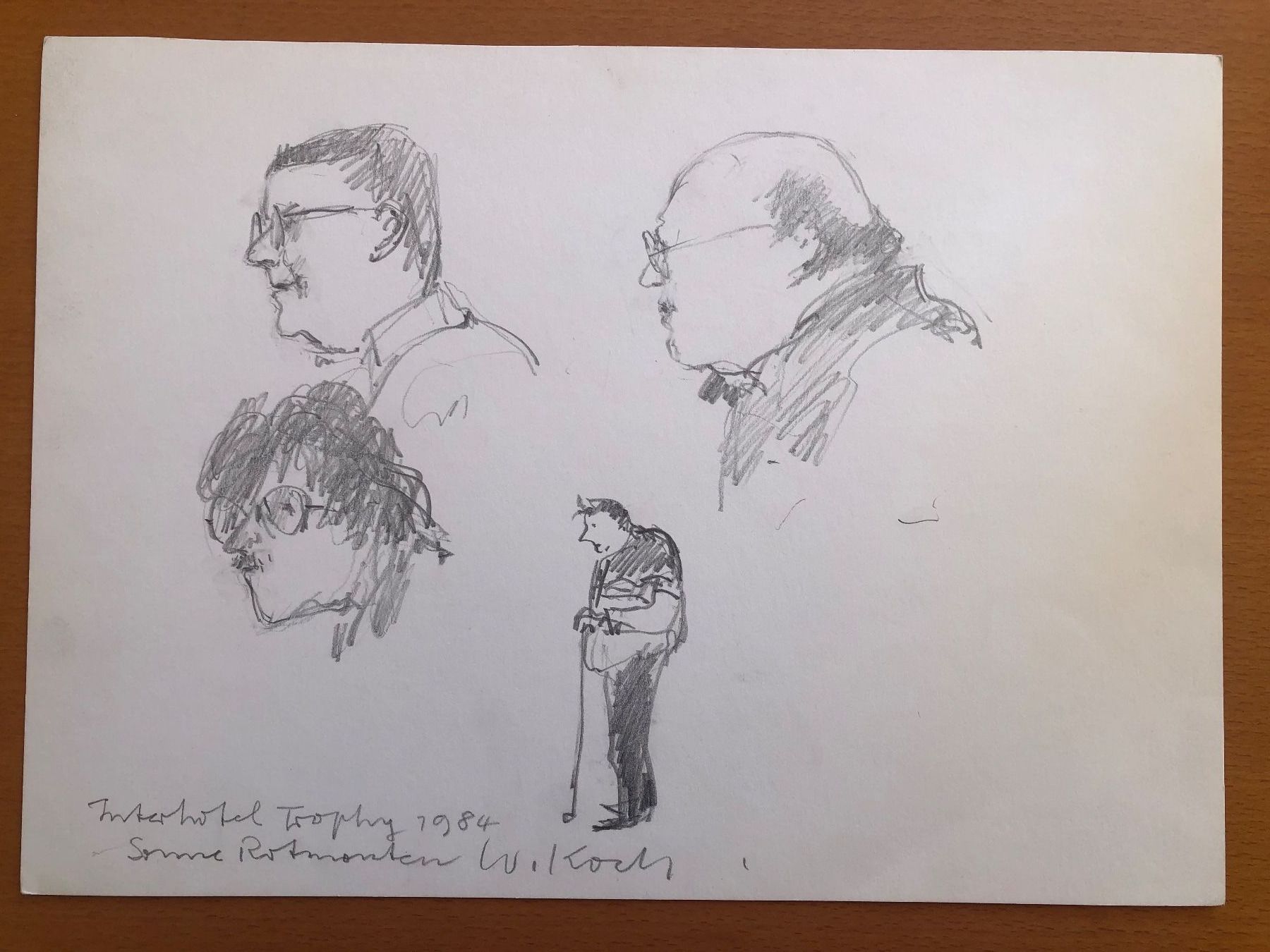 Gemälde: Willi Koch - drei Original Bleistift Studien 1982 - 1984 – Gebraucht aus Wolfertswil von Schorsch3 8