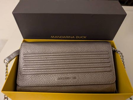 Mandarina Duck Lederbörse/Clutch