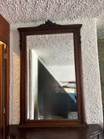 Elegant XL Antique Wood Framed Mirror