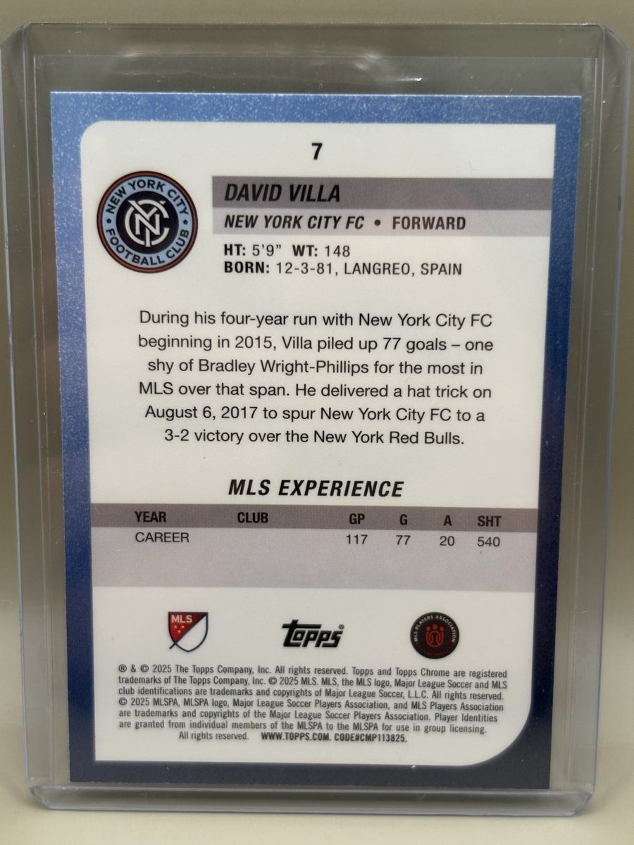 Topps Sammelbilder & Trading cards: Topps Chrome MLS - David Villa – Neu (gemäss Beschreibung) aus Oberbuchsiten von Bananefrappe93 1
