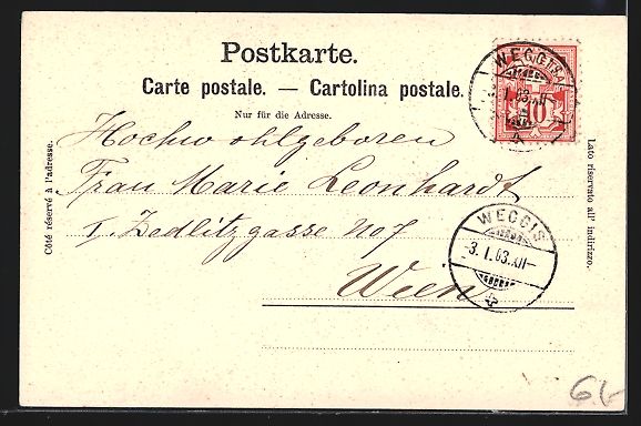 Cartes postales: Weggis, Terrasse Hotel Pension Köhler – D'occasion à Berlin par bartko-reher 1