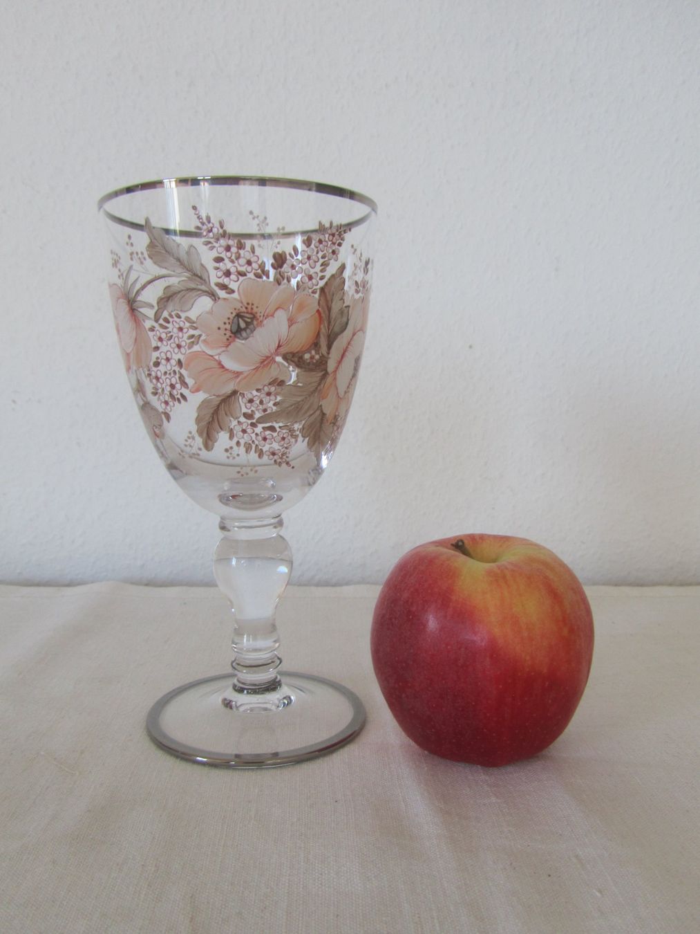 Bicchieri: Wein-Glas, versilbert, handgemalt – Usato da Seengen venduto da mikelele 3
