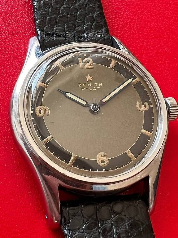 Orologi: Zenith Modell Pilot in Stahl mit grauem Zifferblatt – Usato da Bern venduto da olmek66
