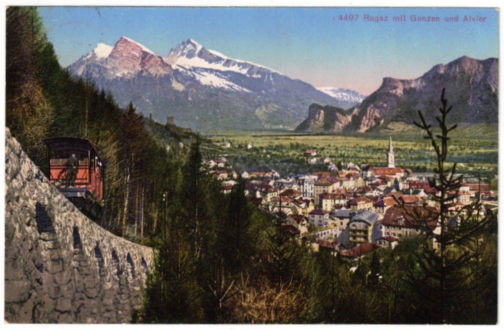 Cartoline postali: Bad Ragaz - Standseilbahn Wartenstein – Usato da Binningen venduto da Mountainrider