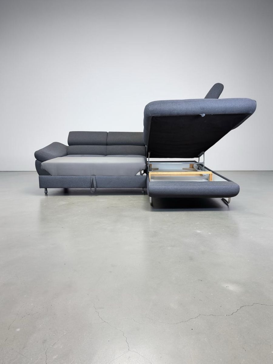 Sofas: Graues Ecksofa mit Schlaffunktion und Stauraum – Gebraucht aus Fehraltorf von Sofalab.swiss 5