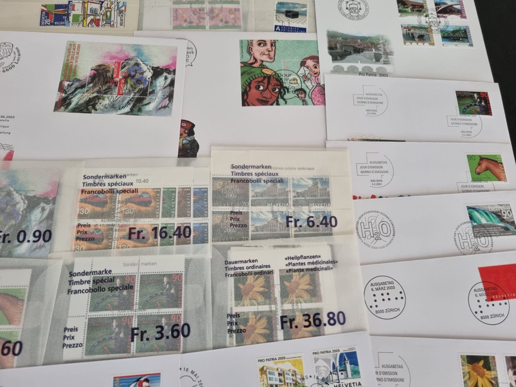 Tutti i francobolli: Posten mit Aboware Schweiz, in Tüten, FDC, Kleinbogen – Usato da Gümligen venduto da Geniusbuy 3