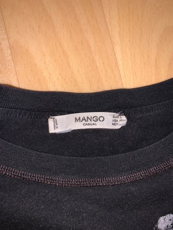 Mango T-shirt: T-shirt noir taille L – Usato da Lausanne venduto da nat_pk7n 1