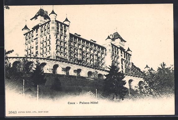 Cartoline postali: AK Caux, Luxus Hotel – Usato da Berlin venduto da bartko-reher