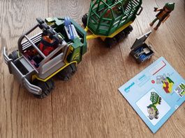 Playmobil 5236 Dinos Forscherfahrzeug mit Käfiganhänger