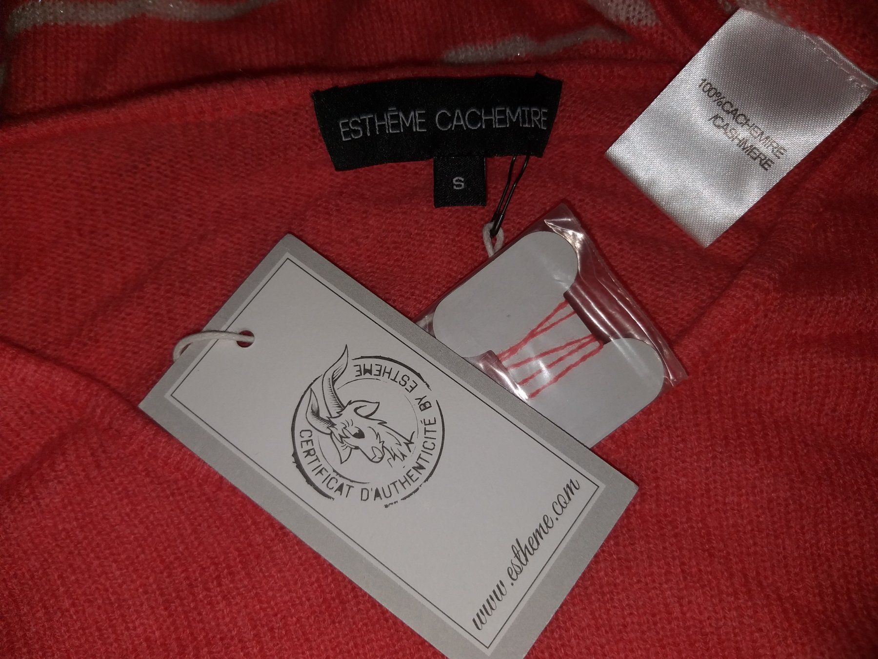 Maglioni & Felpe: Pullover ESTHEME CACHEMIRE  Taille/Grosse S  Neuf/Neu NP 200 – Nuovo e nell'imballaggio originale da Cossonay-ville venduto da Super-Price-Quality 8