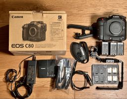 Canon C80 mit Zubehör, Akkus, SHAPE Cage, 170 Hours