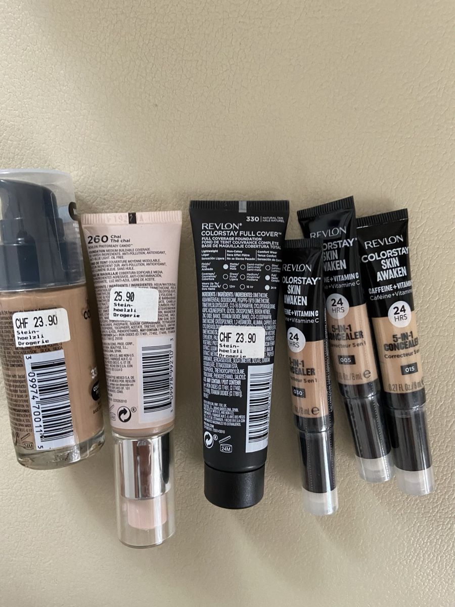 Make-up: REVLON FOUNDATION 6 STK VERSCHIEDENE GRÖSSE – Neu (gemäss Beschreibung) aus Zürich von schneeflocke303 3
