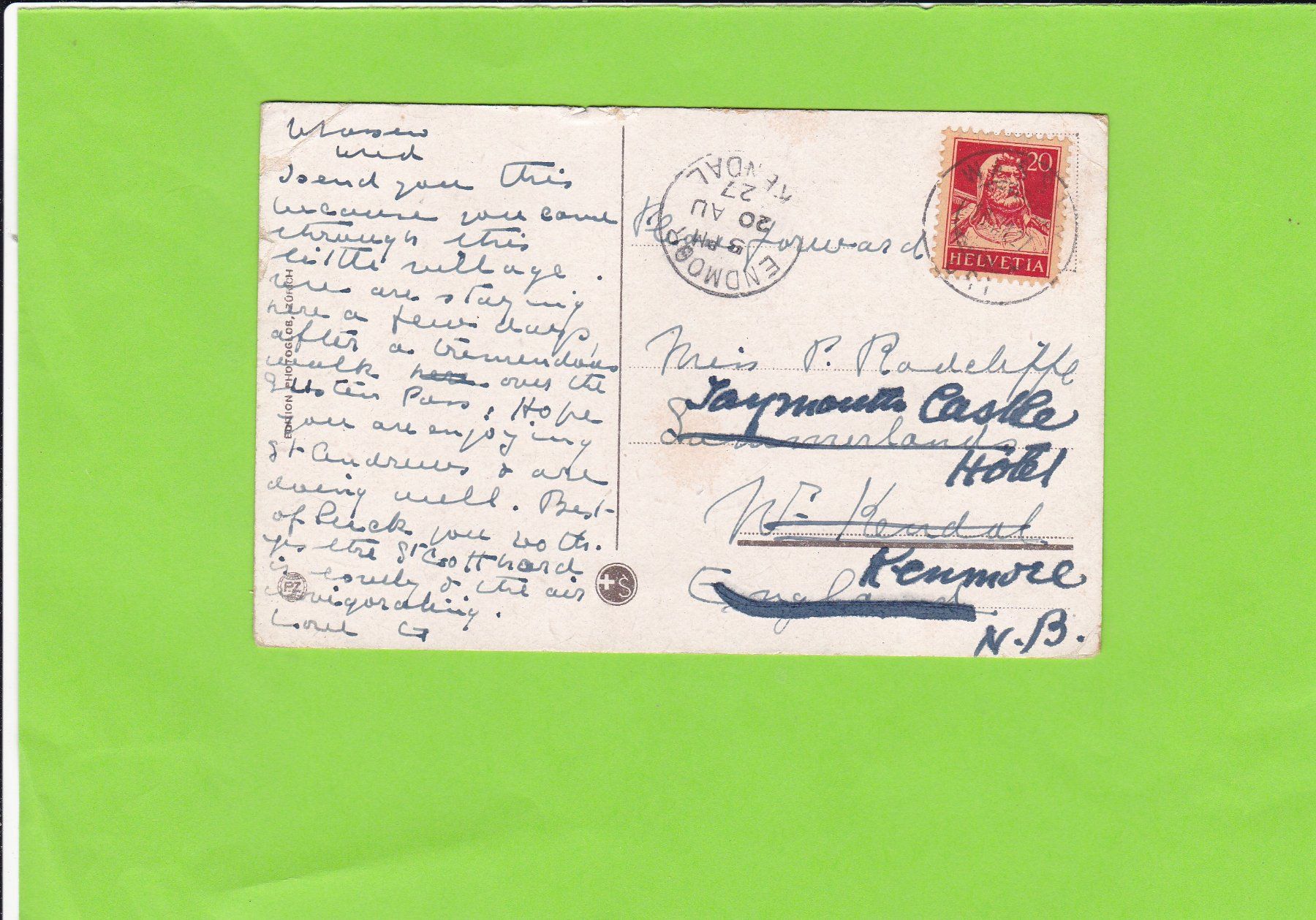 Cartoline postali: Wassen – Usato da St. Peterzell venduto da neckertal 1