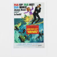 Postkarte James Bond 007 Poster Artwork USA 1969