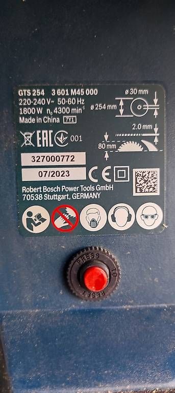 Seghe: Bosch GTS 254 – Usato da Amriswil venduto da ale_ww55 1