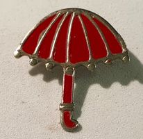 AA690 - Pin Regenschirm Rot