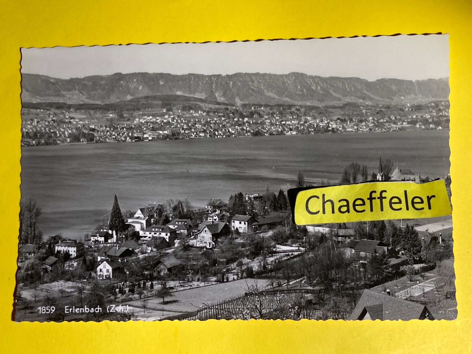 Ansichtskarten: 1957.  1859 Erlenbach (Zch.) – Gebraucht aus Zürich von Chaeffeler