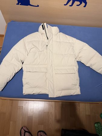 Zara Cream Puffer Jacket