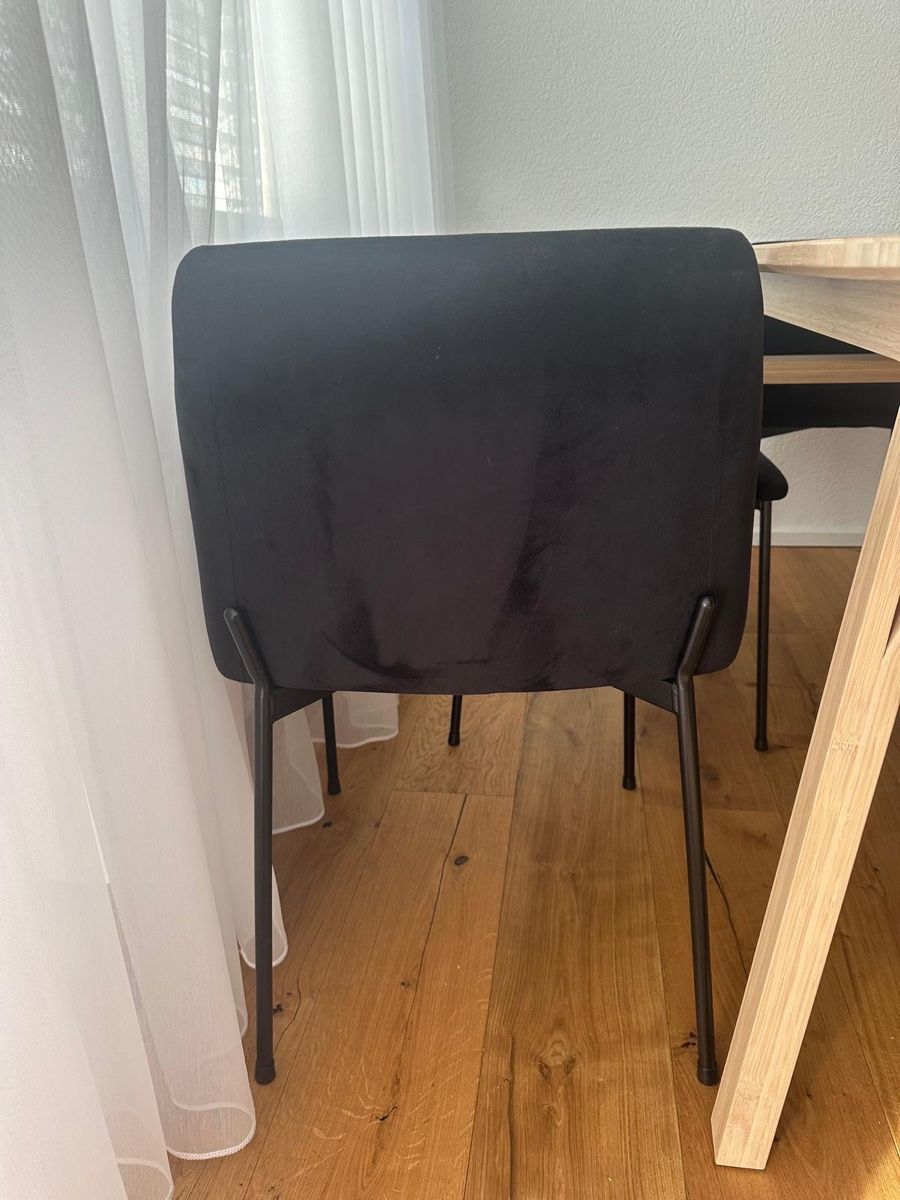 Maisons du monde Sedie: Essstühle mit Armlehne, Samtbezug schwarz – Usato da Münsingen venduto da vsko77 2