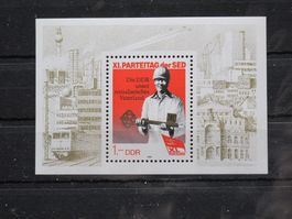 DDR 1986 Bauarbeiter Block 83 **