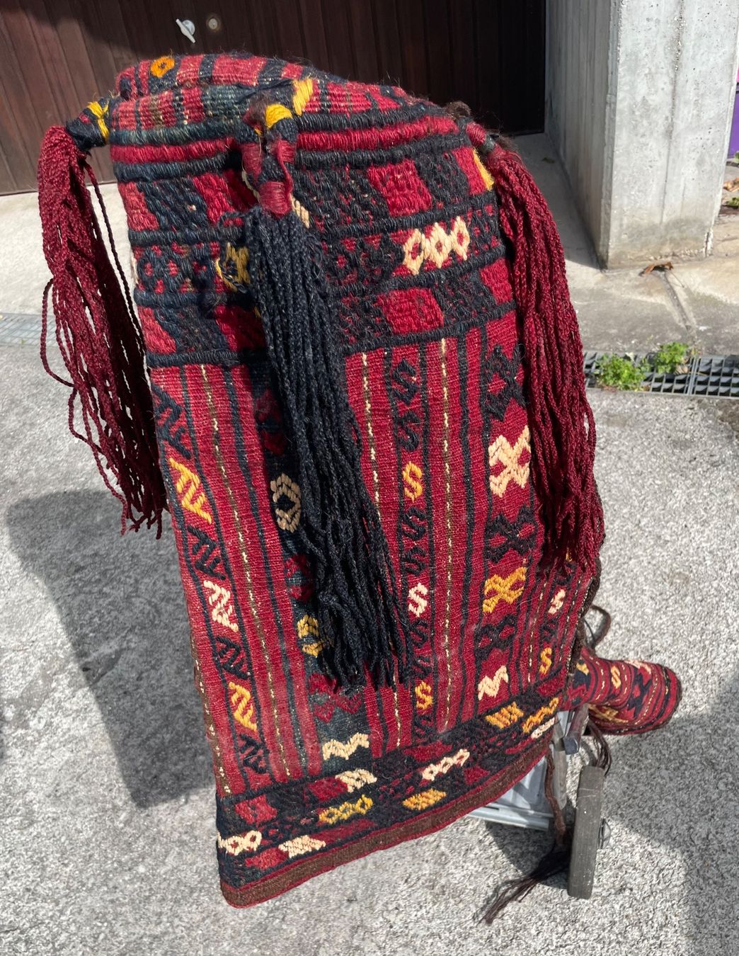 Tappetini fitness: Pair de sacs afghans noués main semi-ouverts – Usato da Biel/Bienne venduto da Galaq 3